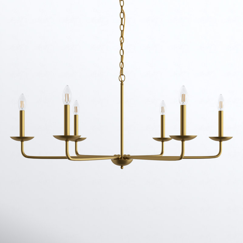 Baltray 6 Light Metal Dimmable Chandelier & Reviews Joss & Main